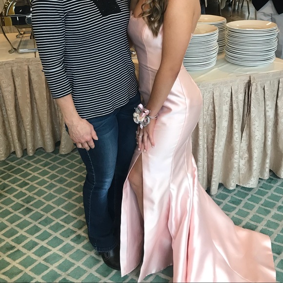 Sherri Hill Dresses & Skirts - light pink sherri hill strapless dress